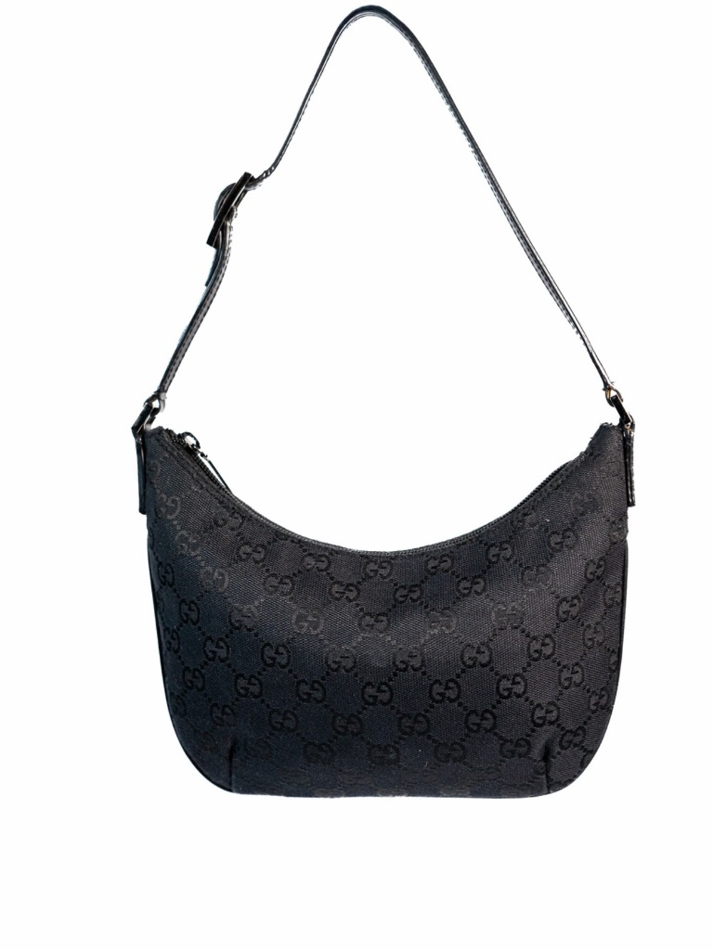 Gucci Black GG Monogram Shoulder Bag